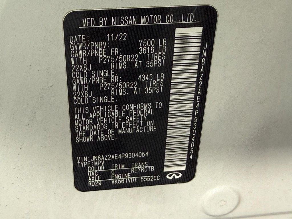 2023 INFINITI QX80 Premium Select