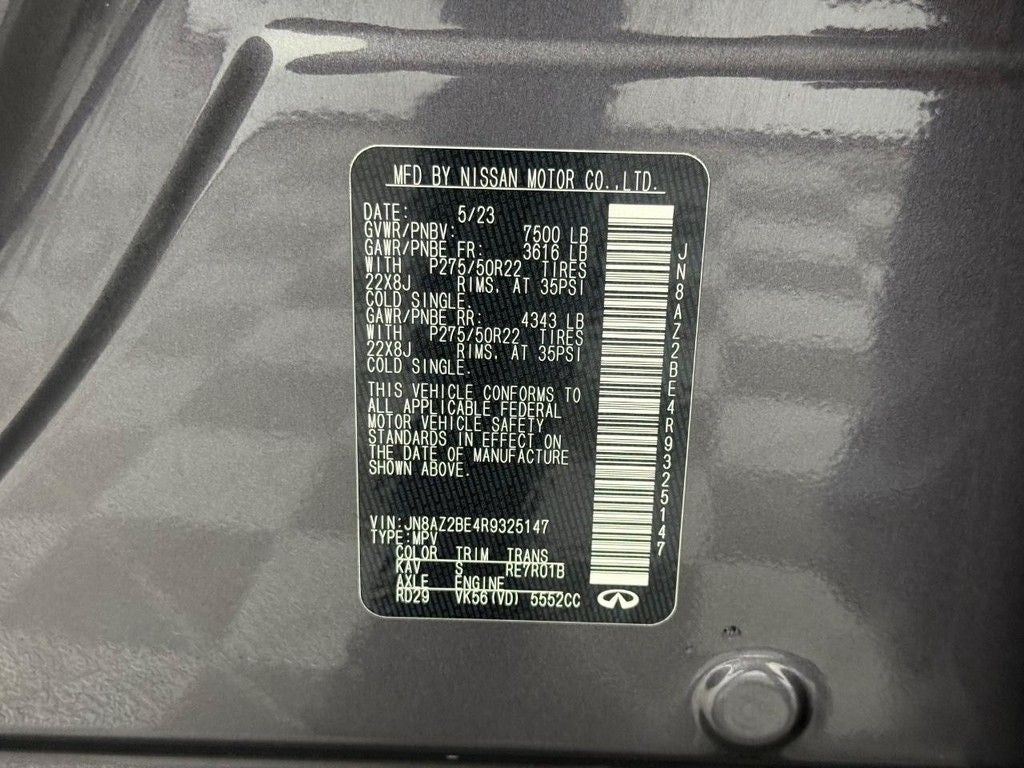 2024 INFINITI QX80 Sensory