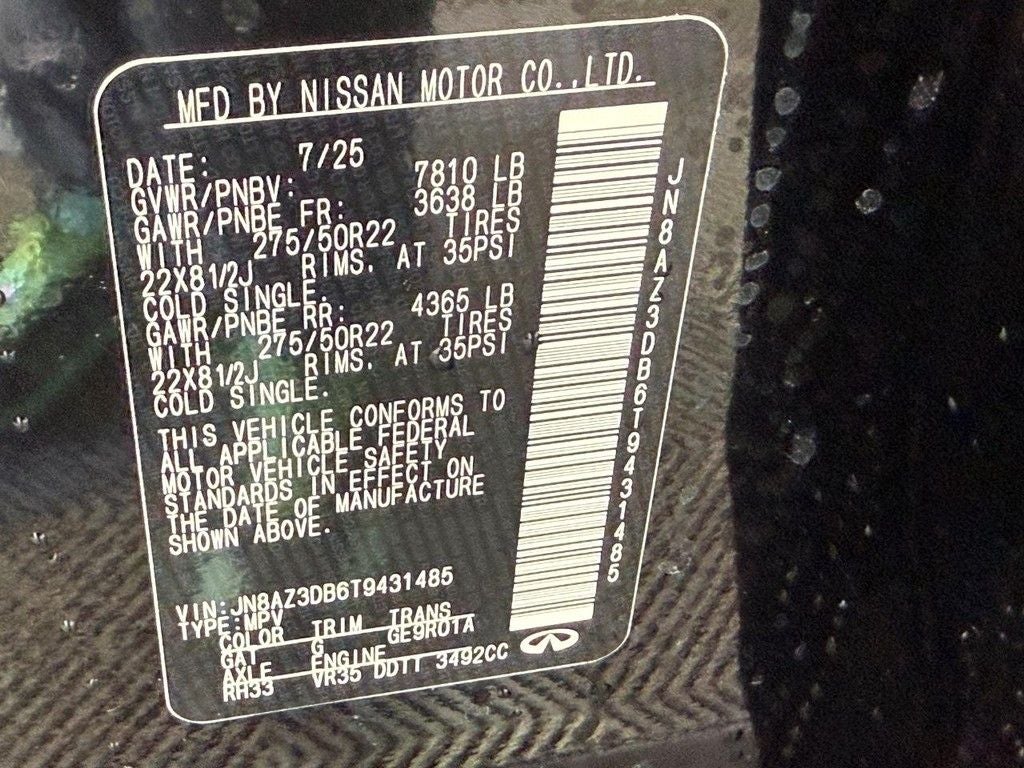 2026 INFINITI QX80 SPORT