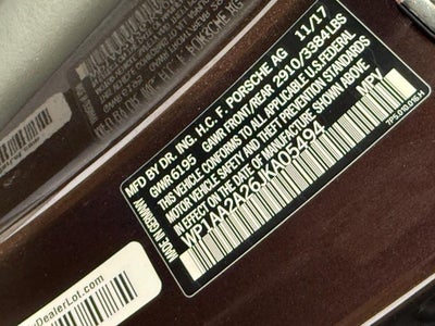 2018 Porsche Cayenne Platinum Edition