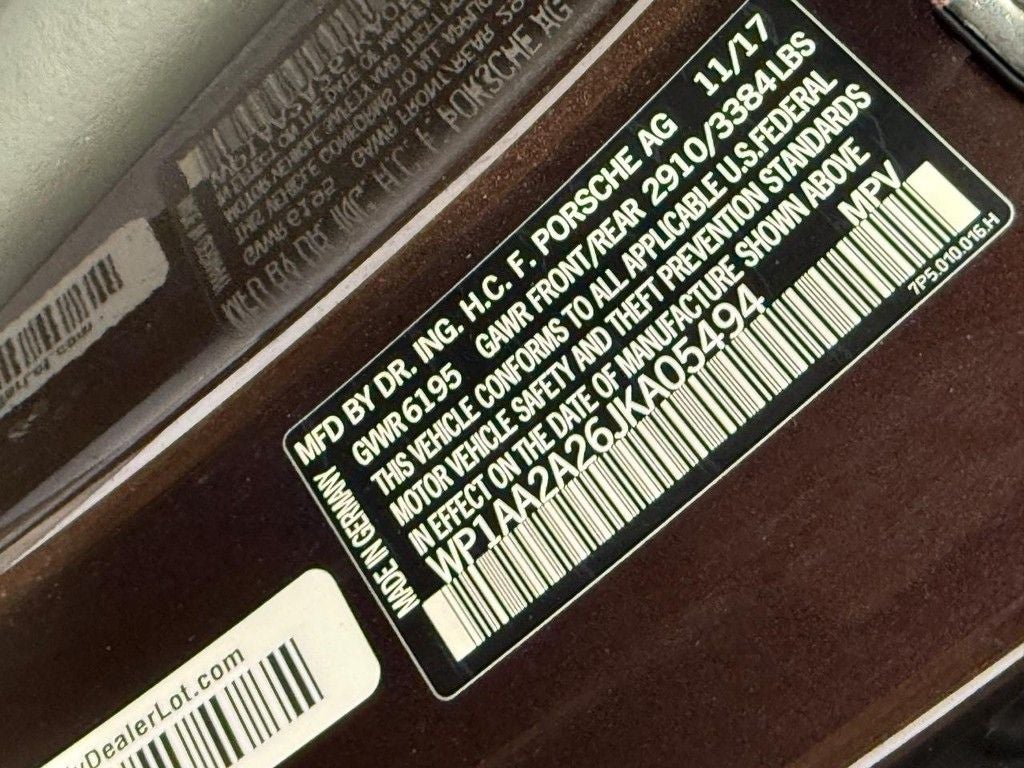 2018 Porsche Cayenne Platinum Edition