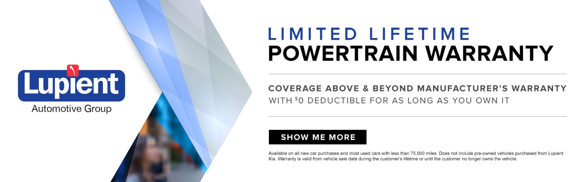 Limited Lifetime Powertrain Warranty